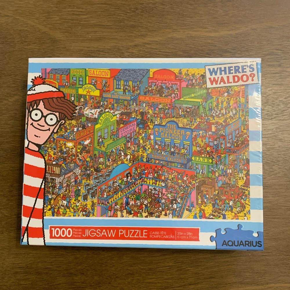 Where’s Waldo? Brand new unopened box 1000 piece jigsaw puzzle.